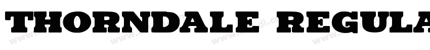 Thorndale Regular字体转换